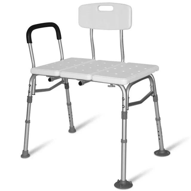 EQUIPMED Bath Transfer Bench Chair, Bathtubs or Shower, 125kg Capacity EQUIPMED Bath Transfer Bench Chair, Bathtubs or Shower, 125kg Capacity