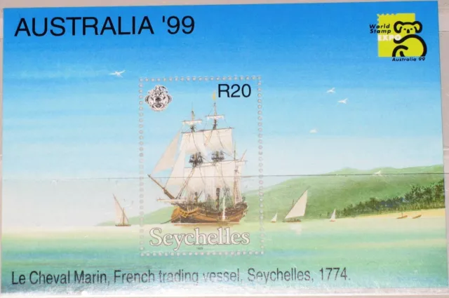 SEYCHELLES SEYCHELLEN 1998 Block 41 S/S 808 Sailing Ships Segelschiffe MNH