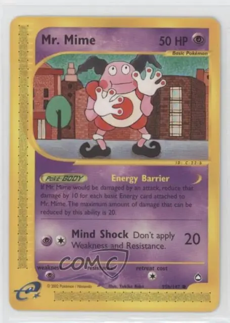 2002 Pokemon e-Card Series - Aquapolis Mr Mime #95a 0c22