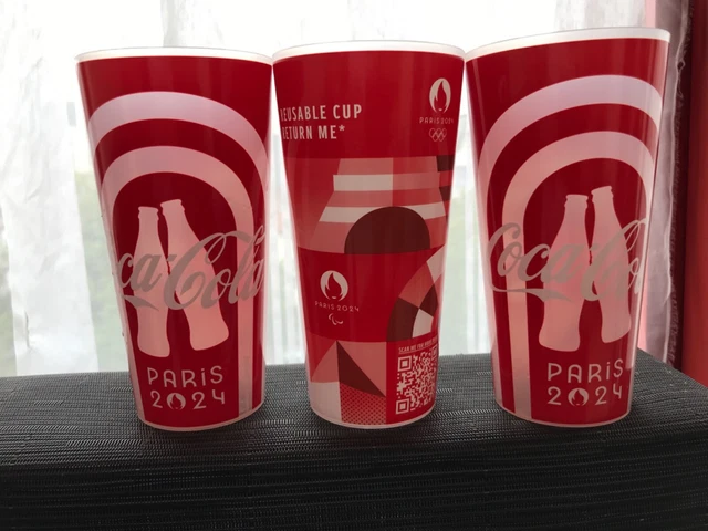 Gobelet Réutilisable Coca-Cola Jeux Olympiques Paris 2024 - Souvenir Officiel