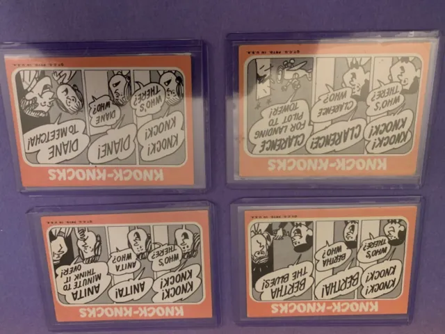 1968 Topps Crazy TV/ KNOCK-KNOCKS Test Issue LOT OF 19 different RARE