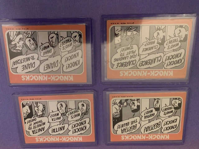 1968 Topps Crazy TV/ KNOCK-KNOCKS Test Issue LOT OF 19 different RARE