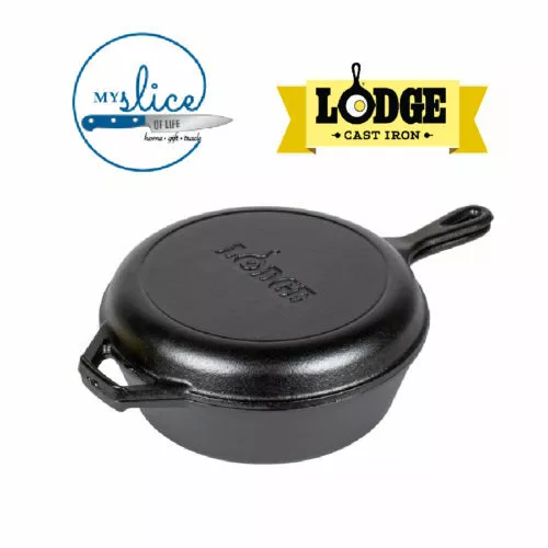 Lodge L6SC3 Logic Seasoned Cast Iron Skillet Pot Dutch Oven #6 Lid