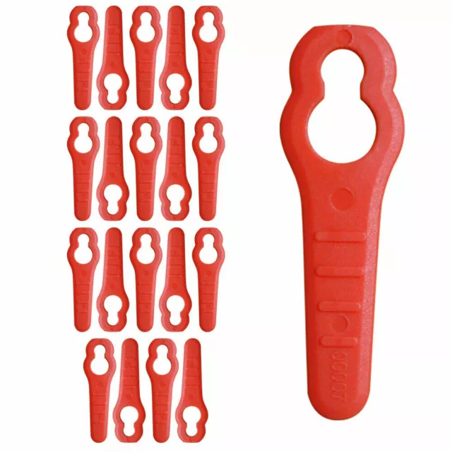 20 x Plastic Blades Fits Sovereign MEH29 MEH929 (900w) Lawnmower