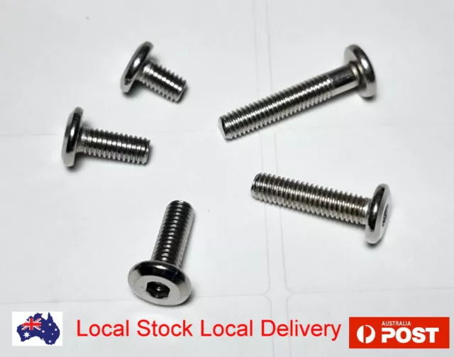 M6 Stainless Steel Allen Flat Screw Joint JCB Round Head Bolt Sleeve Furniture