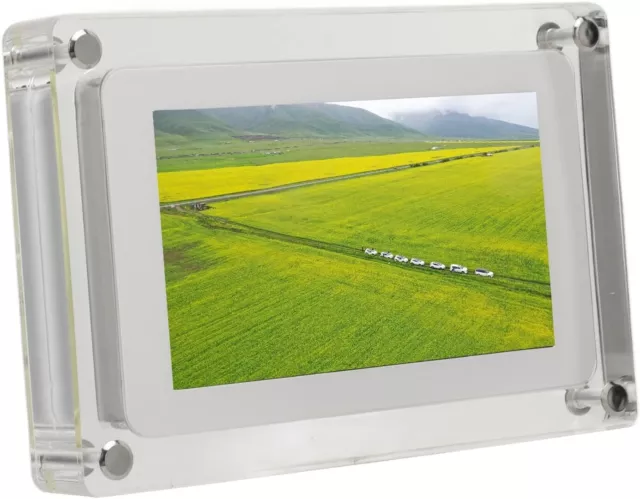 Acrylic Digital Video Frame 7inch Digital Motion Frame Decoration 4GB with Plug