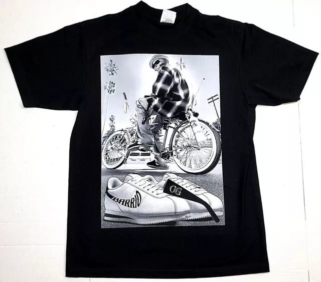 Lowrider Bicycle T-shirt El Barrio Chicano Bike Urban Streetwear Men's Tee New