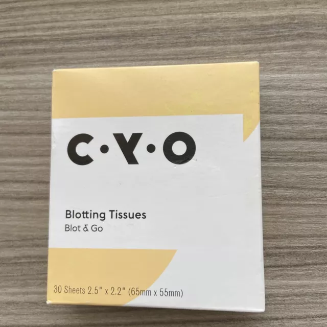 C.Y.O BLOTTING TISSUES BLOT & GO New In Box