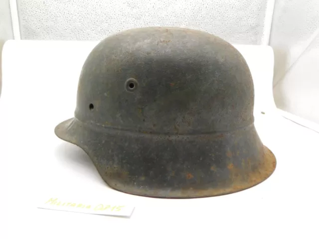 Originaler Stahlhelm M 42  Luftschutz  selten Glocke  1939 - 1945