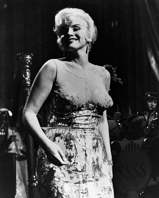 Some Like It Hot Marilyn Monroe a stunner in famous sequined dress 8x10 Photo