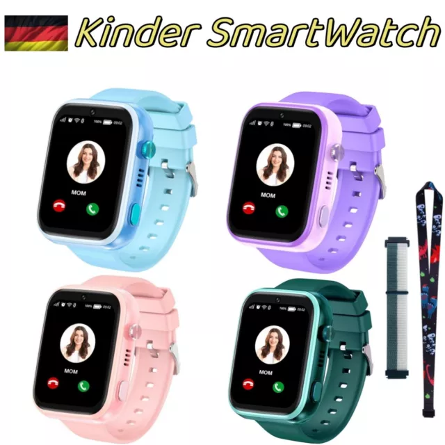 4G Kinder SmartWatch mit GPS und Telefon Videoanruf Voice-Chat SOS Videoplayer