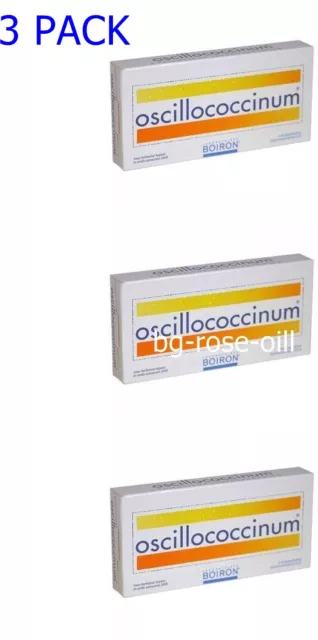 3 PACK OSCILLOCOCCINUM BOIRON HOMEOPATHY - 3 x 6 Dose 2