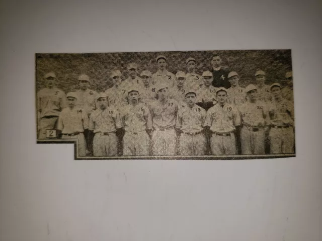 Columbia Academy Dubuque Iowa 1923 Baseball Team Picture RARE!