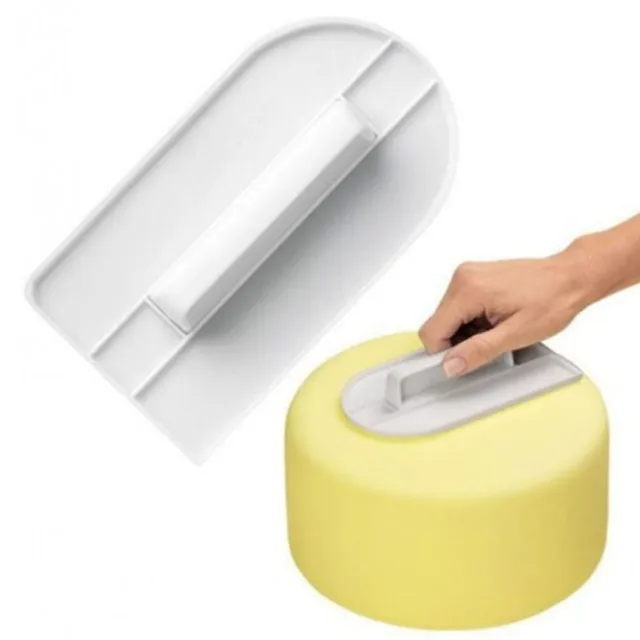 Plastic Frosting Cake Decorating Tool Icing Scraper Edge Smoother Polisher