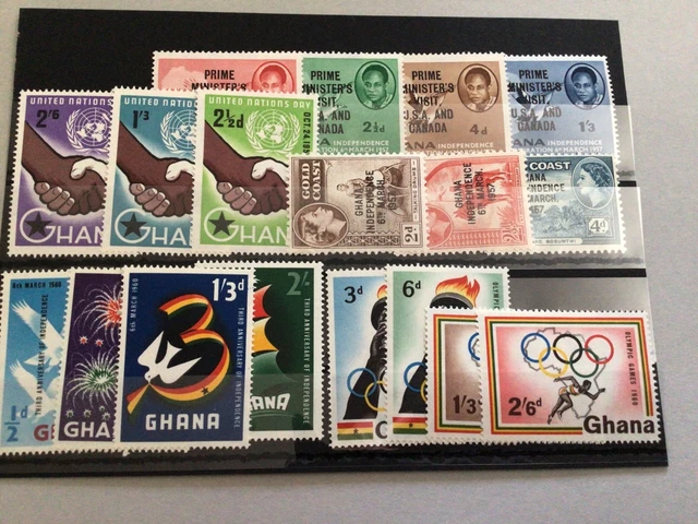 GHANA VINTAGE Mint never hinged Stamps Ref 64130 £9.57 - PicClick UK