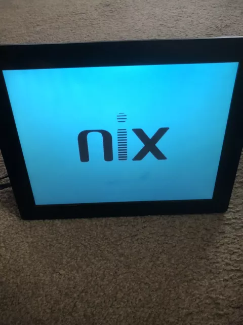 Used NIX X15B Digital Photo Frame With Power Supply