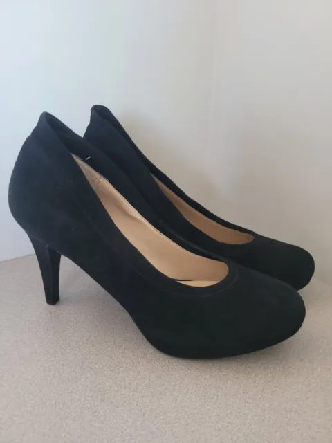 Adrienne Vittadini black suede pump heels women's size 10 M NEW