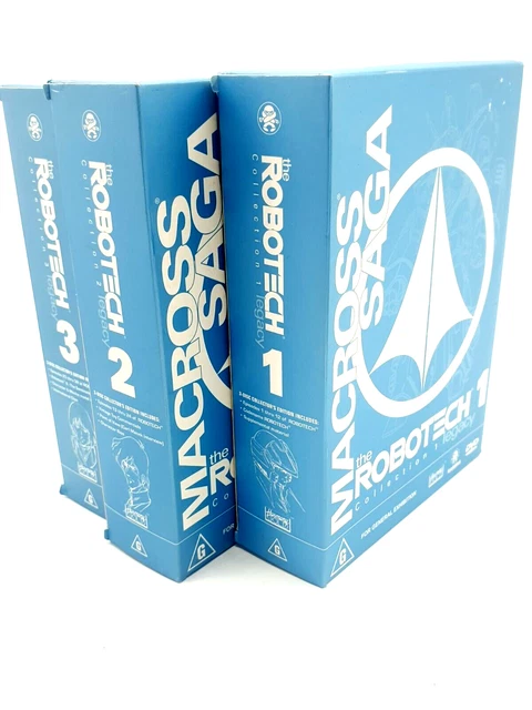 ROBOTECH MACROSS SAGA Collection Legacy 1-3 Anime Bundle Lot Harmony ...