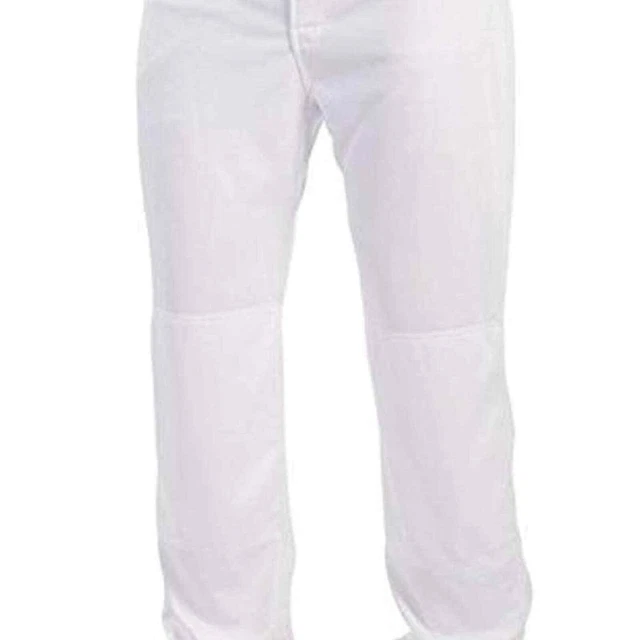 Rawlings Semi-Relaxed Full Length Baseball Pant | Solid White Youth Medium