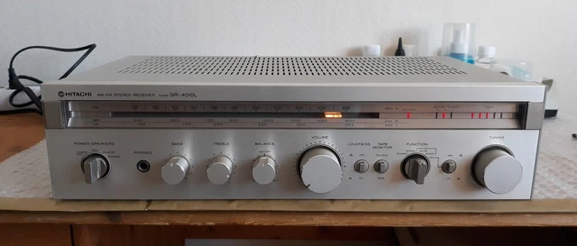 AMPLIFICATEUR TUNER HITACHI SR-4010L FM AM / Vintage 1979 Japon