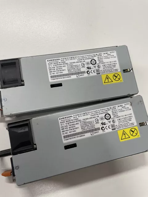 Pair (2x) IBM 750W Power Supply - M4 Svrs , x3650, x3550, x3500, 94Y8070,7001605