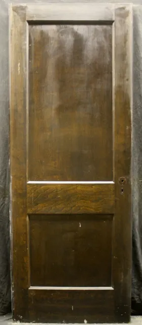 30"x79.5" Antique Vintage Old Reclaimed Interior SOLID Wood Wooden Door 2 Panels