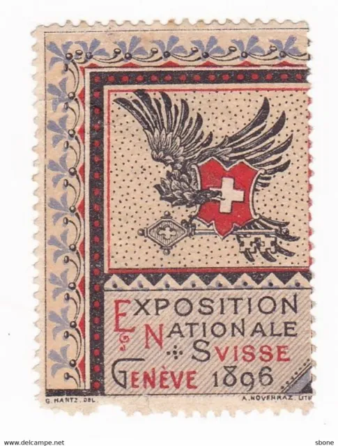 Vignette exposition nationale suisse Genève 1896