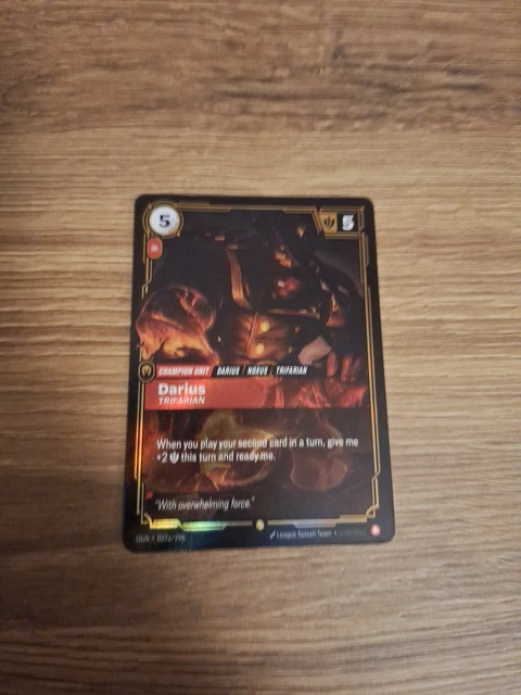 DARIUS TRIFARIAN 027A/298 Riftbound TCG Origins League of Legends Mint ...