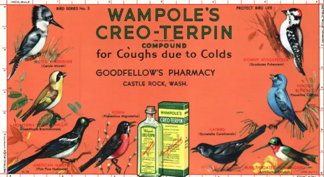 Vintage Wampole's Preparation Tonic & Stimulant Advertising Ink BLOTTER