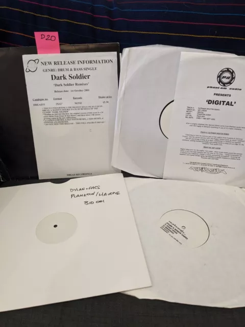 Jungle / Drum and Bass vinyl lot 20- 10 12" singles – Ray Keith / Dylan /Digital