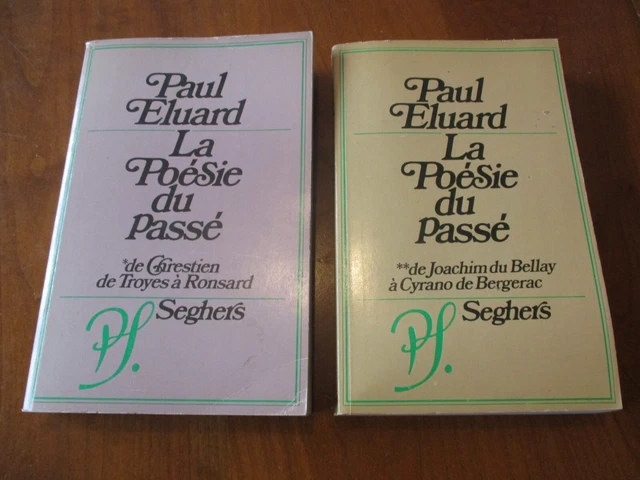 PAUL ELUARD LA poésie du passé 2 tomes 1978 EUR 3,00 - PicClick FR