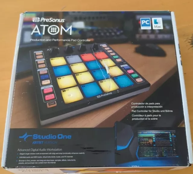 Controlador de almohadilla USB PreSonus ATOM - versión artista Studio One