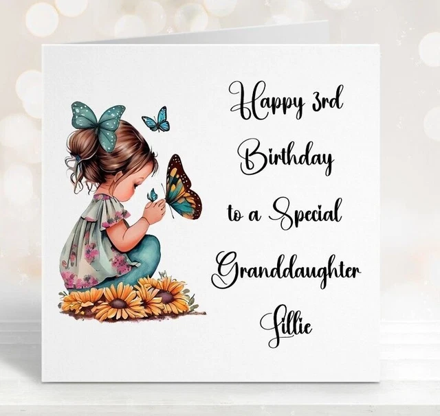 Personnalisé Filles Filles Anniversaire Carte Fille Maman - Foto 7