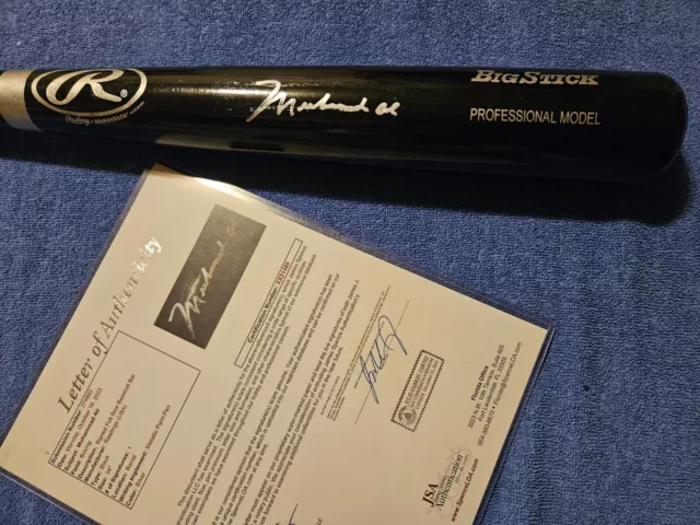 Muhammad Ali Autographed Baseball Bat JSA Certified COA Rare