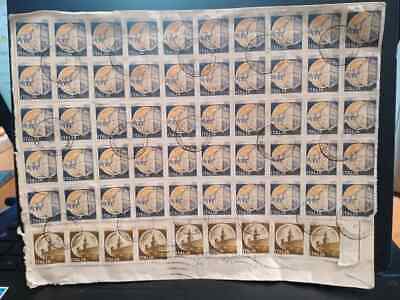Busta Italia Repubblica Tariffa Raccomandata 1700 L 1984 Castelli 70 Francobolli 