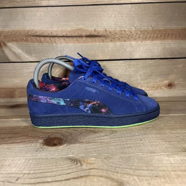 NEW Boys Size 4 - Puma Suede Classic 21 LaMelo Ball “Galaxy” Low Shoes 387786-01