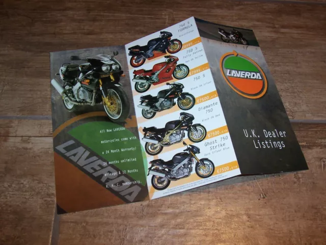 Prospectus et tarifs / Brochure  & Price List LAVERDA 750 1998 //