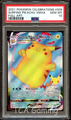 celebrations surfing pikachu vmax