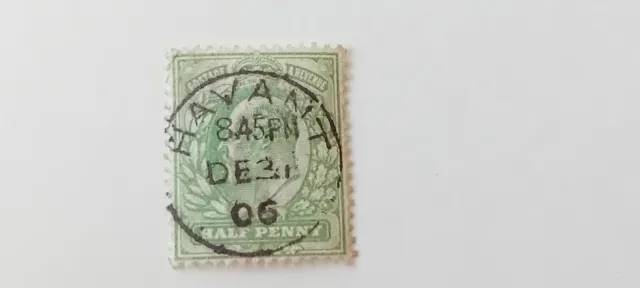 GB KEV11 1/2d Green - Havant Hampshire Postmark