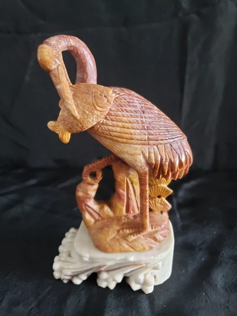 Poisson en pierre, finition à l'ancienne, L 40cm