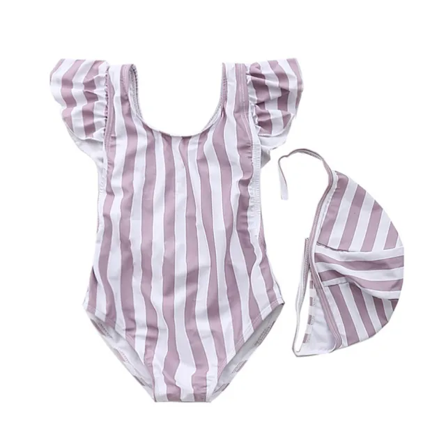 Costume da bagno monopezzo bambina neonato bambini neonato bambine neonato a righe