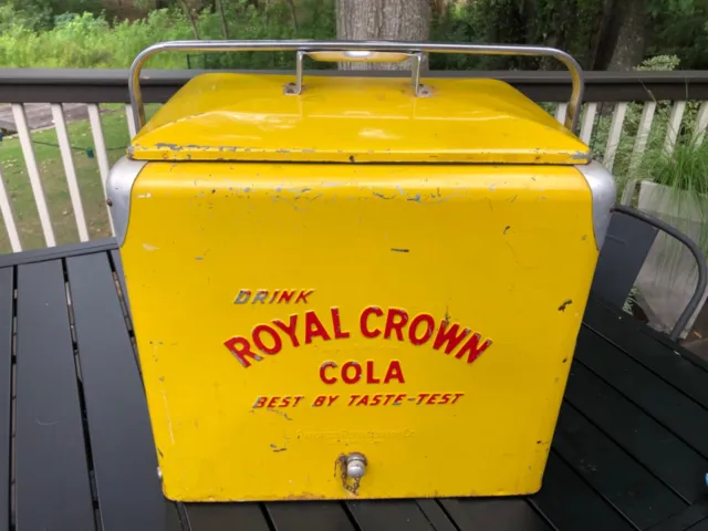 Vintage Royal Crown Cola Cooler Progress Refrigerator