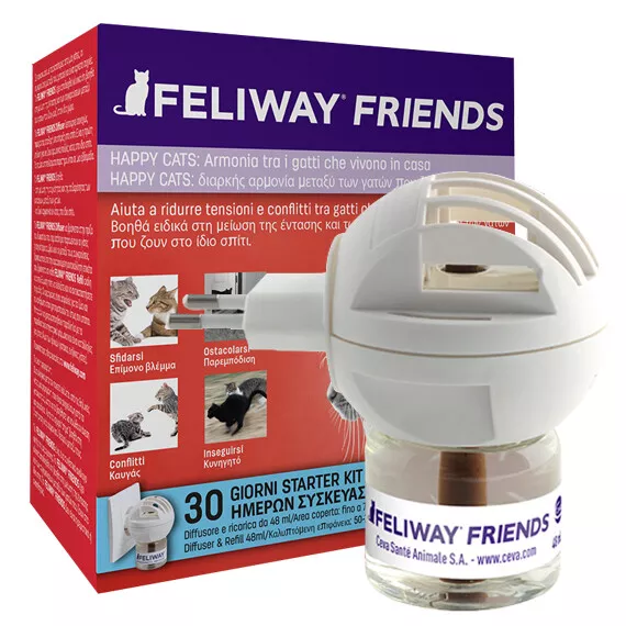 Feliway Friends Diffusore + Ricarica 48 Ml Armonia Fra I Gatti Di Casa