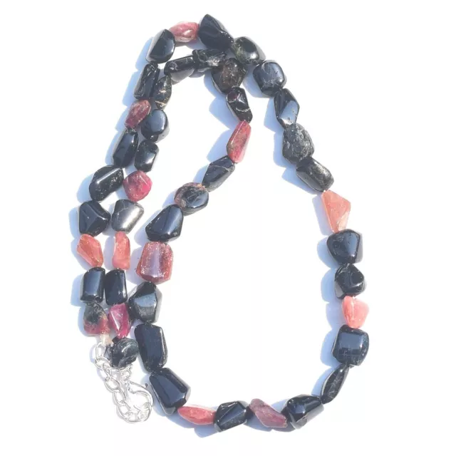 Watermelon Tourmaline 189 world Class Exclusive Top Beaded Necklace VK 29 E552