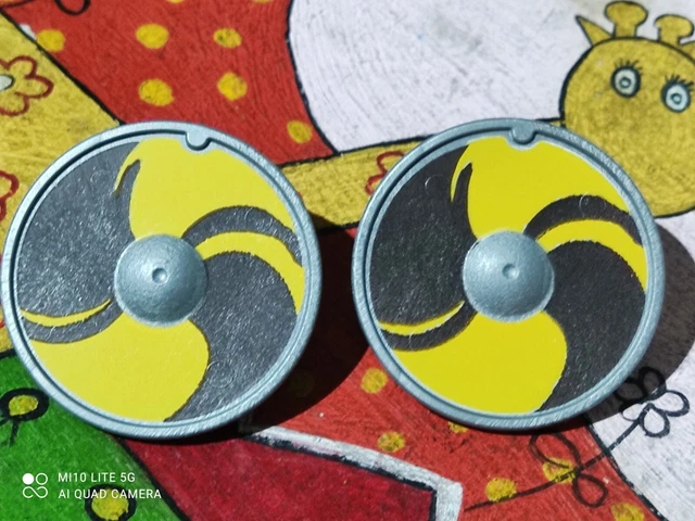 2 Casques Vikings/galois PLAYMOBIL Gris Foncé - Pièces Détachées D'occasion