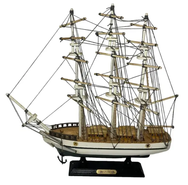 Heritage Mint Constitution Tall Ship Collection 13" x 13" Model Fully Assembled