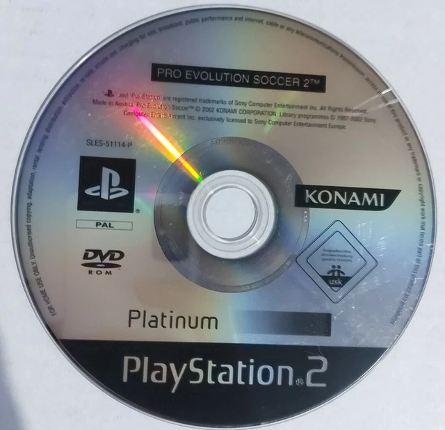 Pro Evolution Soccer 2 PES Playstation 2 PS2 Platinum *Disc Only* FREE P&P