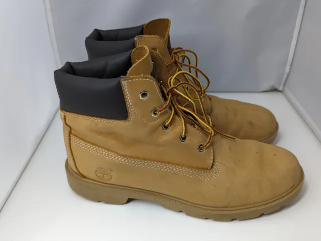 Timberland Boys Premium 6-inch Waterproof Boots Wheat Junior Size 7
