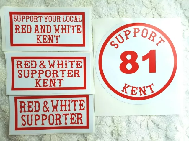 SUPPORT 81 KENT HELLS ANGELS ENGLAND 4x Stickers Pack BIG RED MACHINE