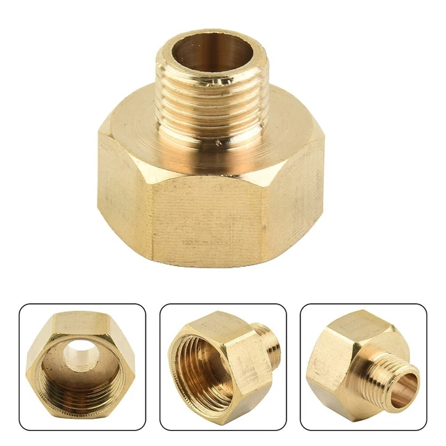 Adaptateur de tuyau de gaz en laiton facile à utiliser 1/2 fil intérieur x 1/4